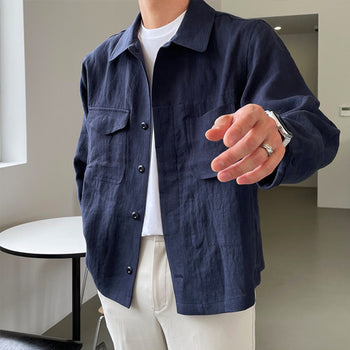 AVEC. Linen Trucker Jacket