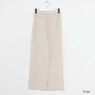 Banding linen pants