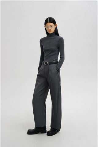 [MASONPRINCE] Seamless Cashmere Blend Layer Shirt
