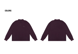 [MASONPRINCE] Distressed Embroidered Polo Shirt