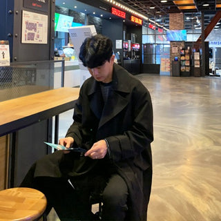 Black Oversized Double Coat (3 colors)