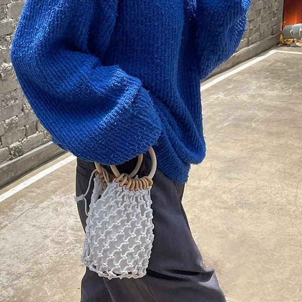 wood ring mini net bag (2c)