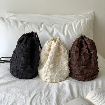Bubble Lace Quilted Mini Backpack