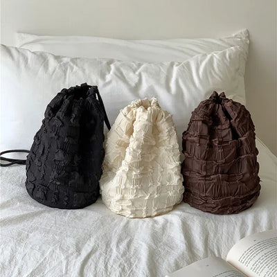 Bubble Lace Quilted Mini Backpack