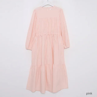 Waist strap long dress