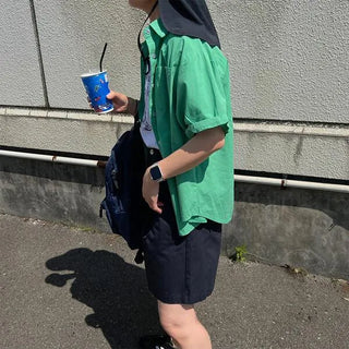 Roll-up half-sleeve shirt