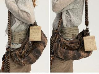 [Monterest] PU Leather Tri-Fold Passport Wallet with Chain