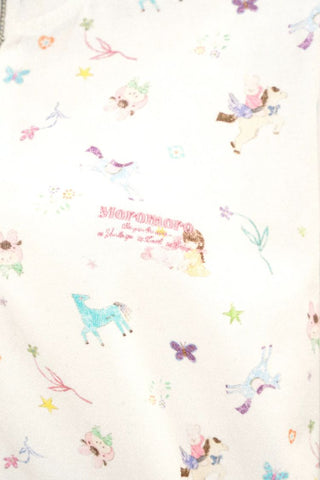 [Moromoro2] Horse & Rabbit Print Sweatshirt  Set
