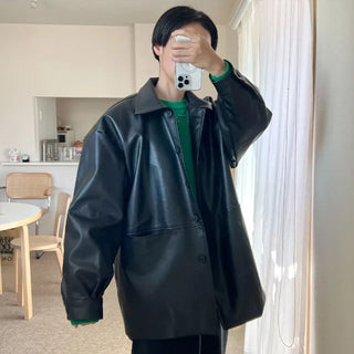 Classic faux leather jacket