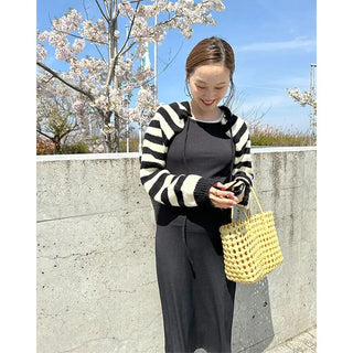 Ribbed long dress