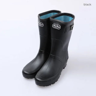 Simple belt medium rain boots