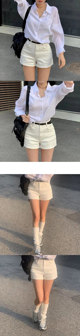 High-waist shorts - 2 colors