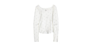 [NECY] Ribbon Allover Cutout Knot T