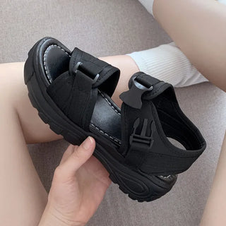 0440 Buckle Platform Sandals