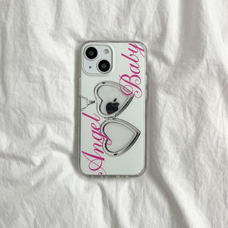 WHITE FLORAL SILVER EPOXY CASE