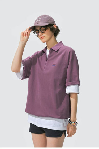 [Monterest] Quick-Dry Half-Zip Polo Shirt