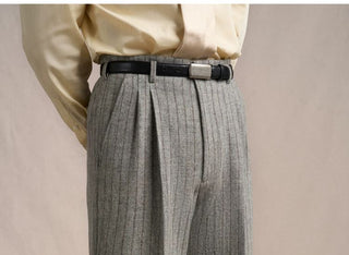 [CULTUM] Heavyweight Wool Double Pleat Trousers