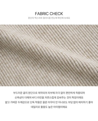 Gorin Button Slim Line Ribbed Knitwear - 3 colors