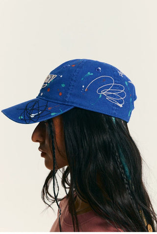 [Monterest] Washed Paint Splatter Embroidered Cap