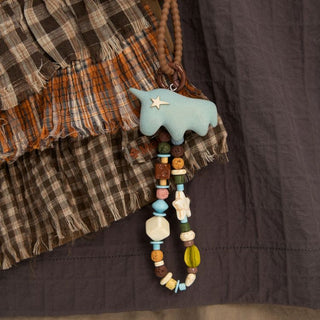 [Monterest] 3D Flocked Horse Beaded Bag Charm