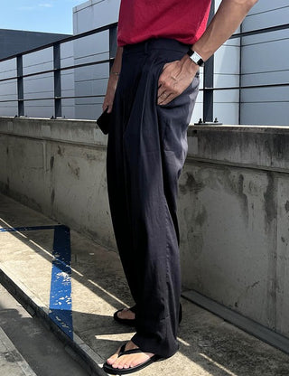 CH. Cold Two-Pleat Slacks (cool fabric)