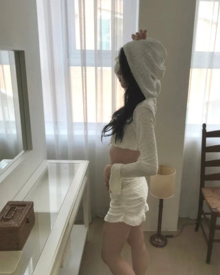 [4-piece] layered hood bikini