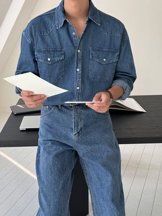 Toffee Western Denim Shirt