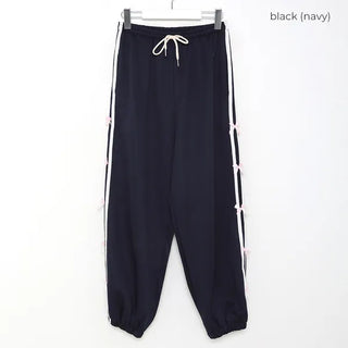 Ribbon detail jogger pants