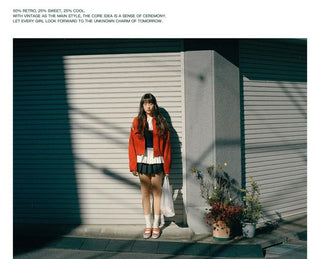 [Moromoro2] Washed Cotton Cropped Jacket