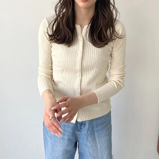 Ribbed cardigan