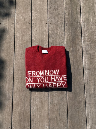 FROM NOW Intarsia Soft Knit