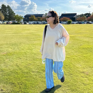 Marine stripe pants