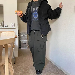 Nylon string cargo pants