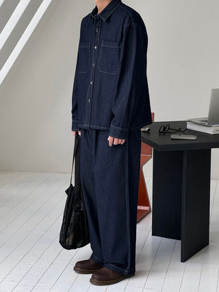 Thomas Raw Denim Shirt