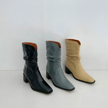 wrinkle western boots (3c)