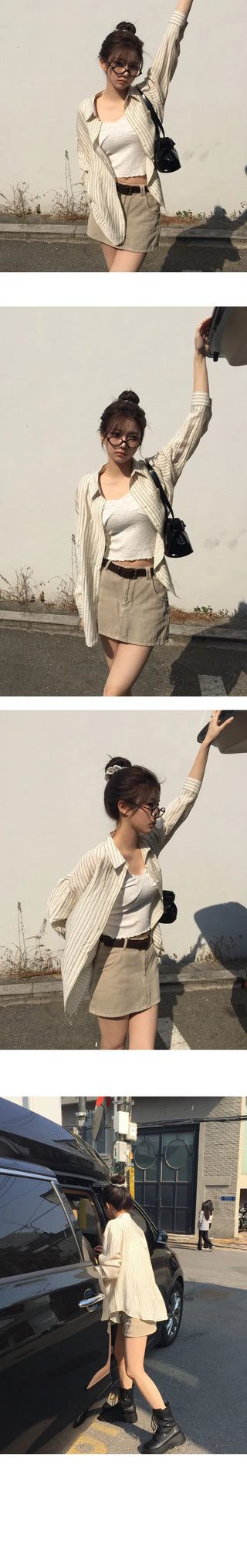 Hitch Stripe Semi-Over Shirt - 2 Colors