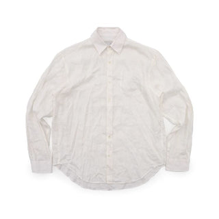 [MASONPRINCE] Breathable Linen Raw Edge Oversized Shirt