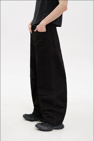 [MASONPRINCE] 3D Cut Curved Casual Pants