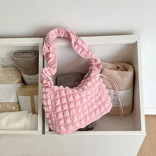 Bubble Shirring Quilted Mini Shoulder Bag