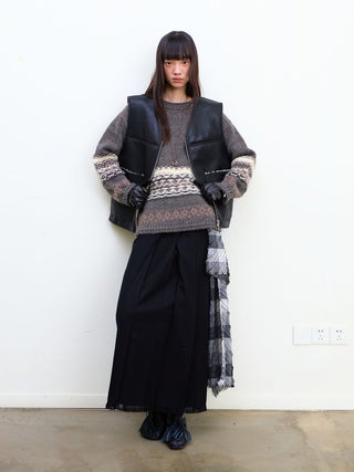 [NeverSeez] Tassel Pleated Skirt