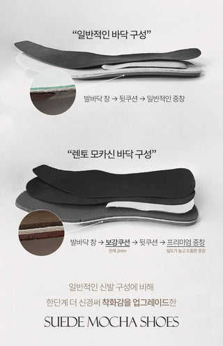 #LENTO. Mocca suede Shoes-3color