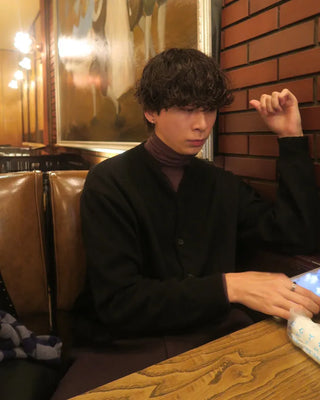 Turtleneck long-sleeved T-shirt