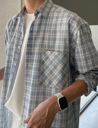 Linda Check Linen Overshirt (3 colors)
