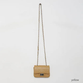 Quilted leather mini bag