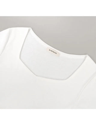 Square neck T-shirt