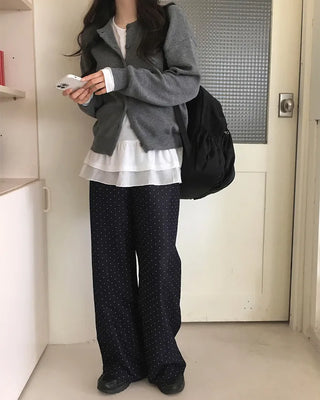 (4 colors) Dot Point Pants