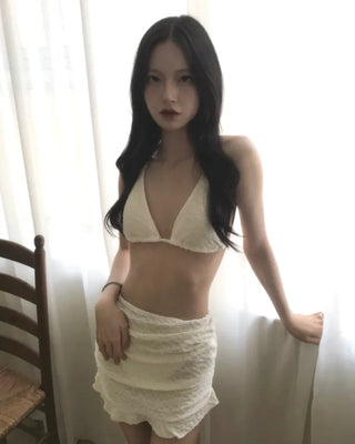 [4-piece] layered hood bikini