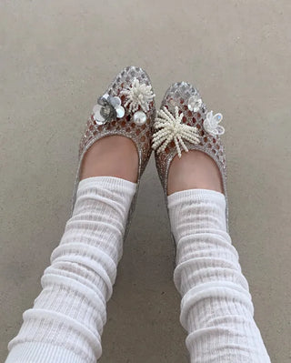 [3 colors] Glow Jelly Flat Summer Aqua Jelly Shoes Sandals