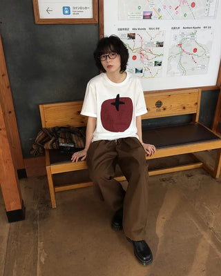 Over 3,000 units sold! Tomato print oversized short-sleeved T-shirt
