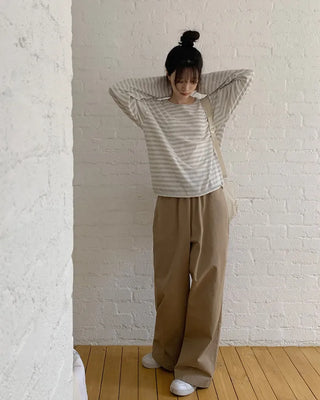 Slim striped knit